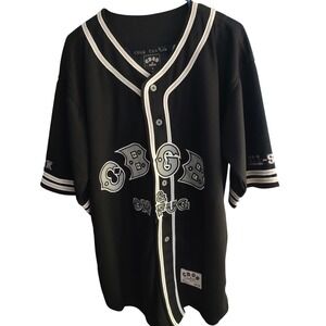 CBGB & OMFUG Baseball Jersey Home of Underground Rock 73 Black Men L
